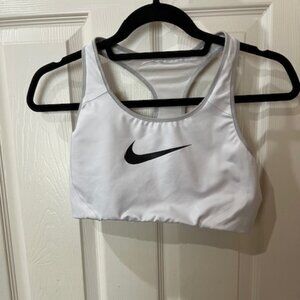 White Nike Racerback Sports Bra